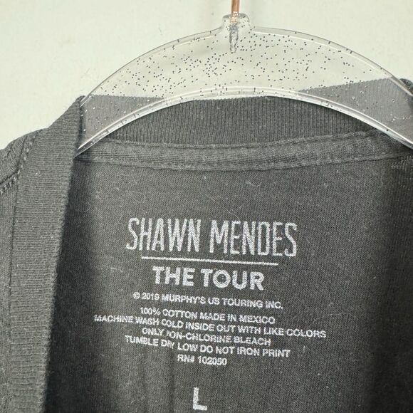 SHAWN MENDES Black Short Sleeve Tour Tee Unisex Size Large Band T-Shirt - Picture 5 of 6